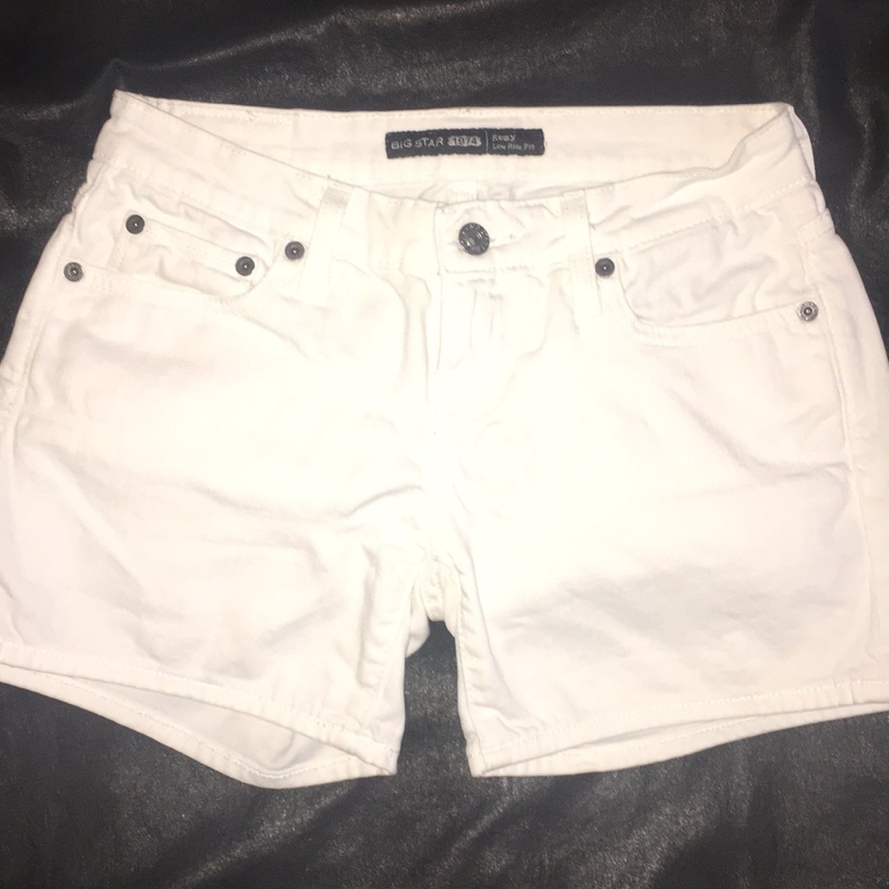 Big Star white jean shorts